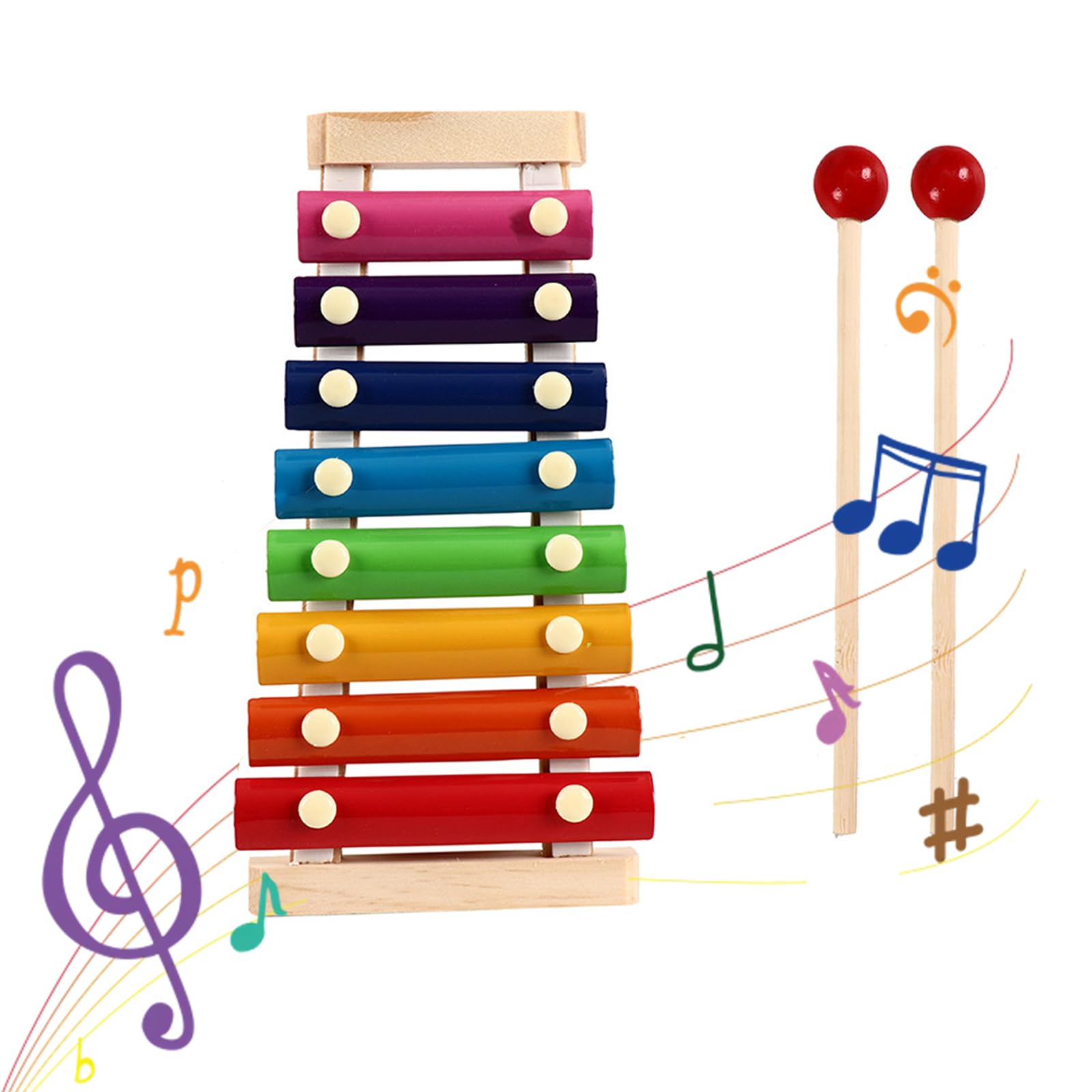 Rainbow Xylophone, Percussion Sensory Toys, Xylophone Musical Toys, Accurately Tuned, Encourage Creativity, Birthday Gifts Ideas for Boys or Girls