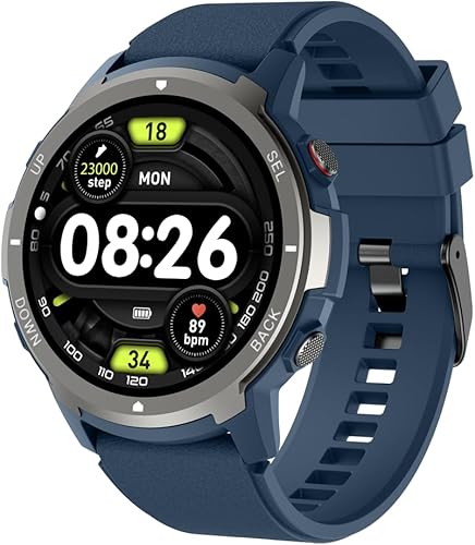 Weicam Relojes de pulsera inteligentes de fitness con pantalla de llamadas, reloj inteligente para teléfono iOS Android (pantalla HD de 1.39