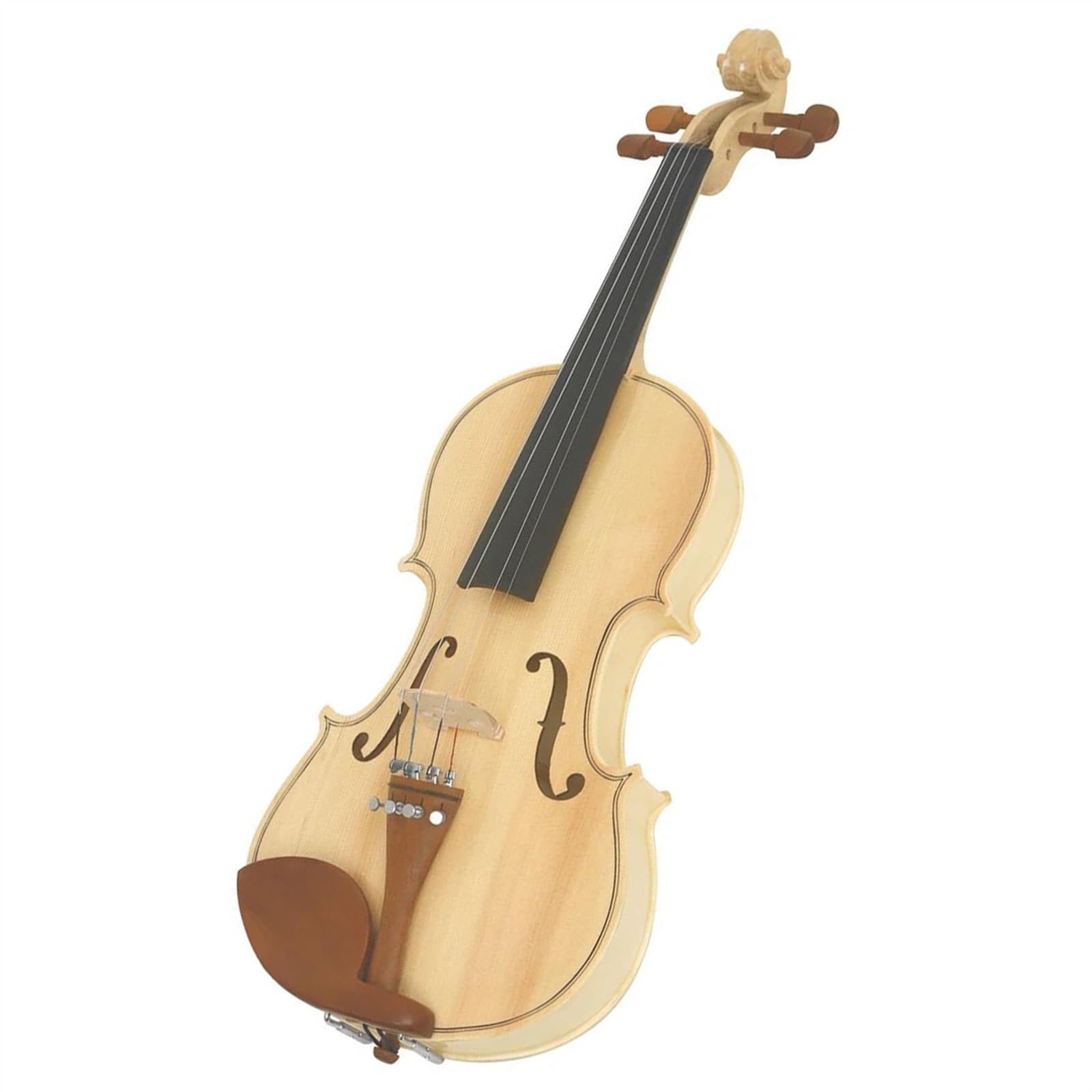 Violine 4/4 Violine Handgeschnitzt Holzfarbe Violinensatz(Violin Set)
