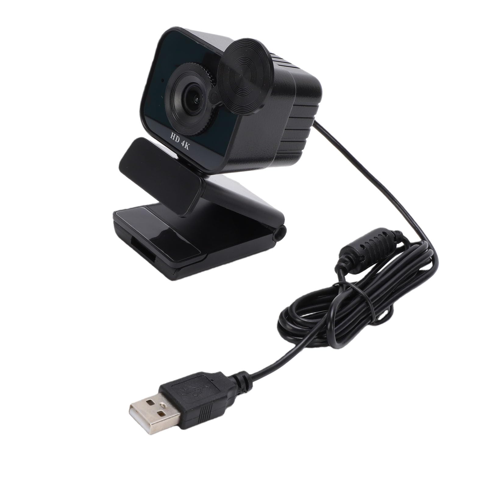 Webcam 4K Com Foco Automático PDAF e Correção Automática de Luz, Câmera de Computador USB