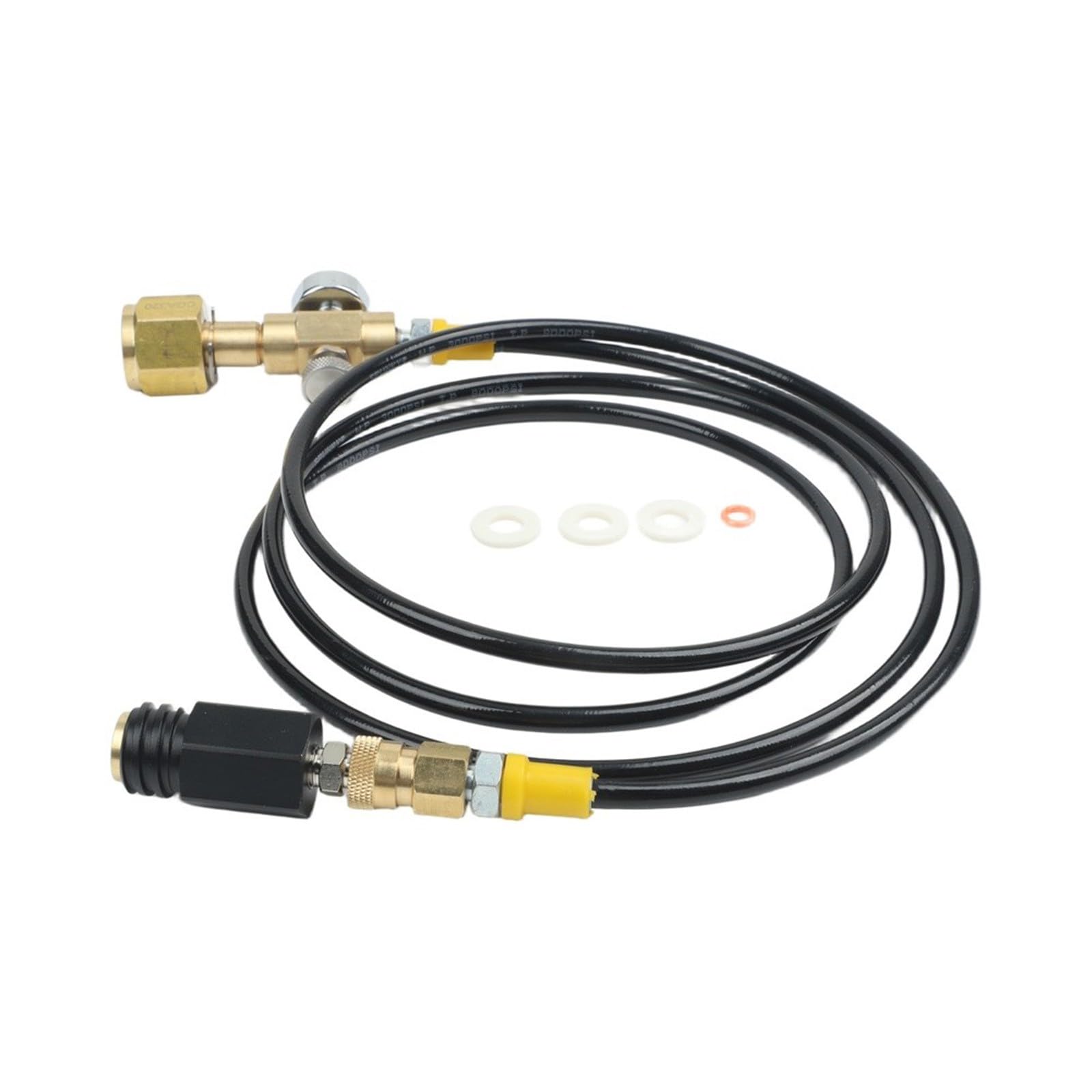 CGA320 Quick for Connect Kit di ricarica cilindro tubo adattatore