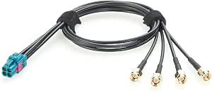 Amazon.co.jp: Rosenberger 4 in 1 Mini Fakra Z Female Jack to SMA Male ...