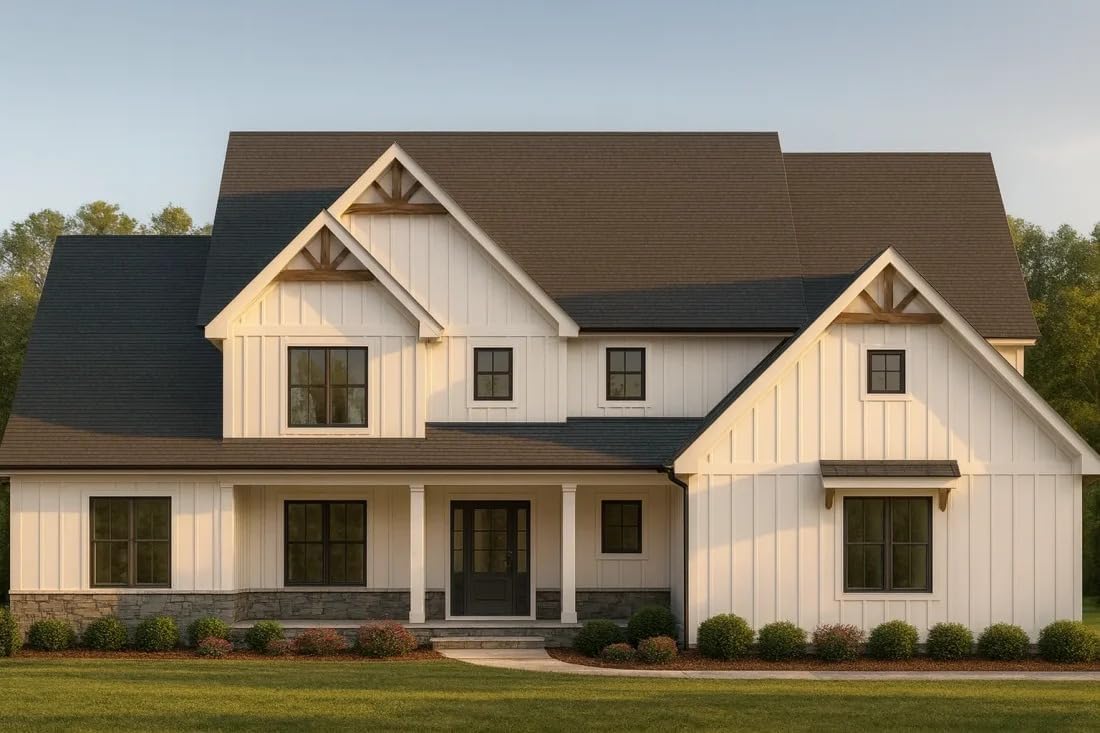 20-1729 House Plan - House Floor Plan Design with Blueprint & CAD Architecture