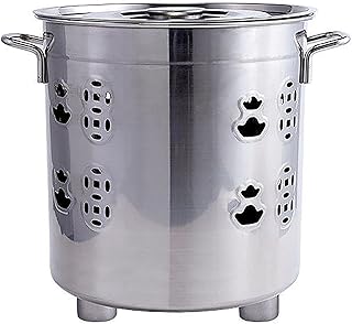 Inceneritore da Giardino, Inceneritore di Rifiuti da Cortile, Secchio di Combustione in Acciaio Inossidabile Addensato, Usato Per Carta Straccia, Foglie, Smaltimento dei Rifiuti, Un Falò Nel Cortile