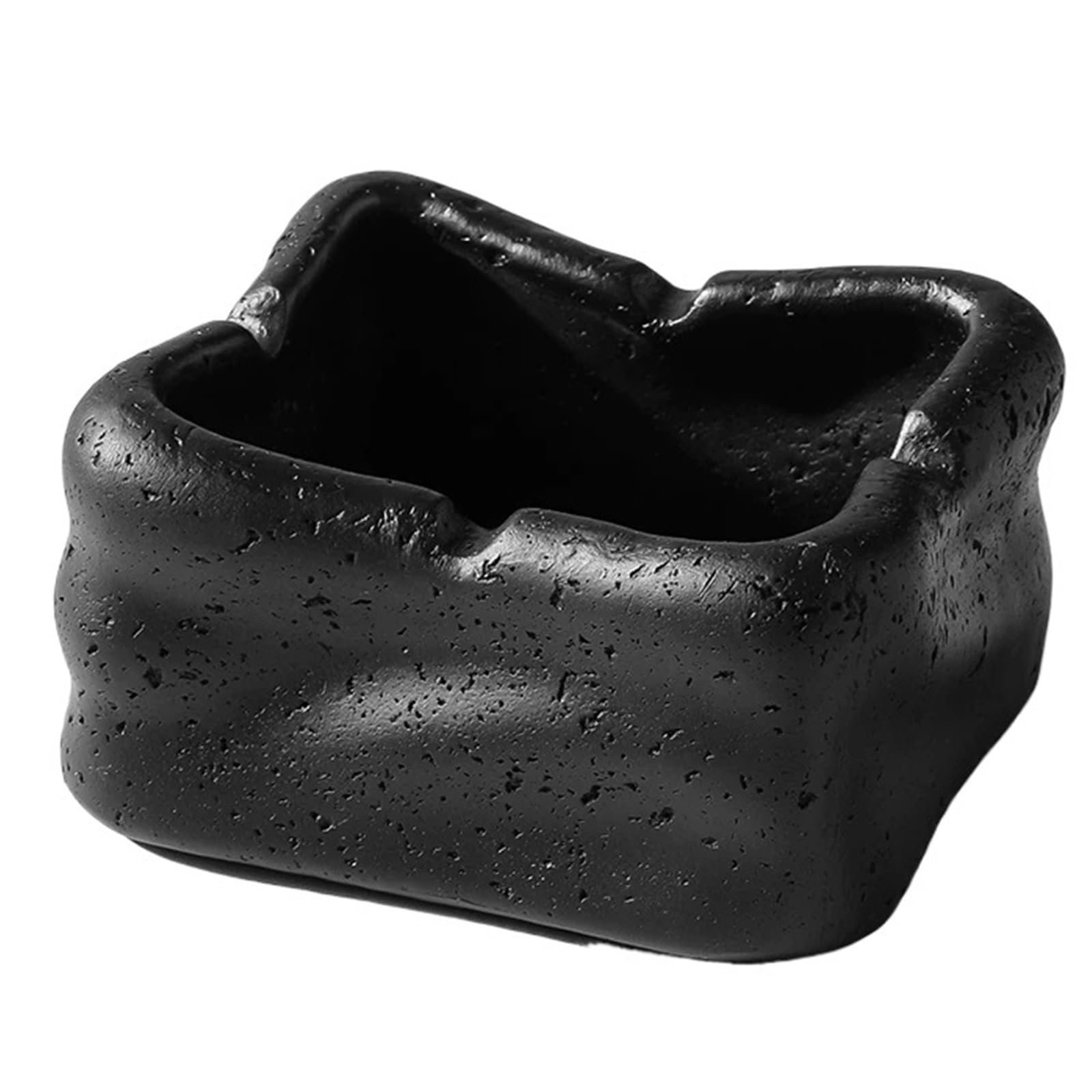 Zhaoj24-05 Cigar Ashtrays High End Atmospheric Glacier Household Ashtray Decoration Ornament(Black)