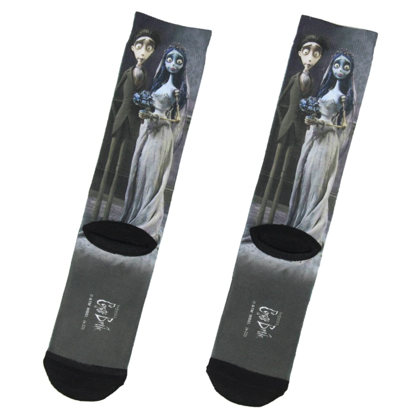 Bioworld Calcetines de sublimación para hombres y mujeres, Negro -, talla única