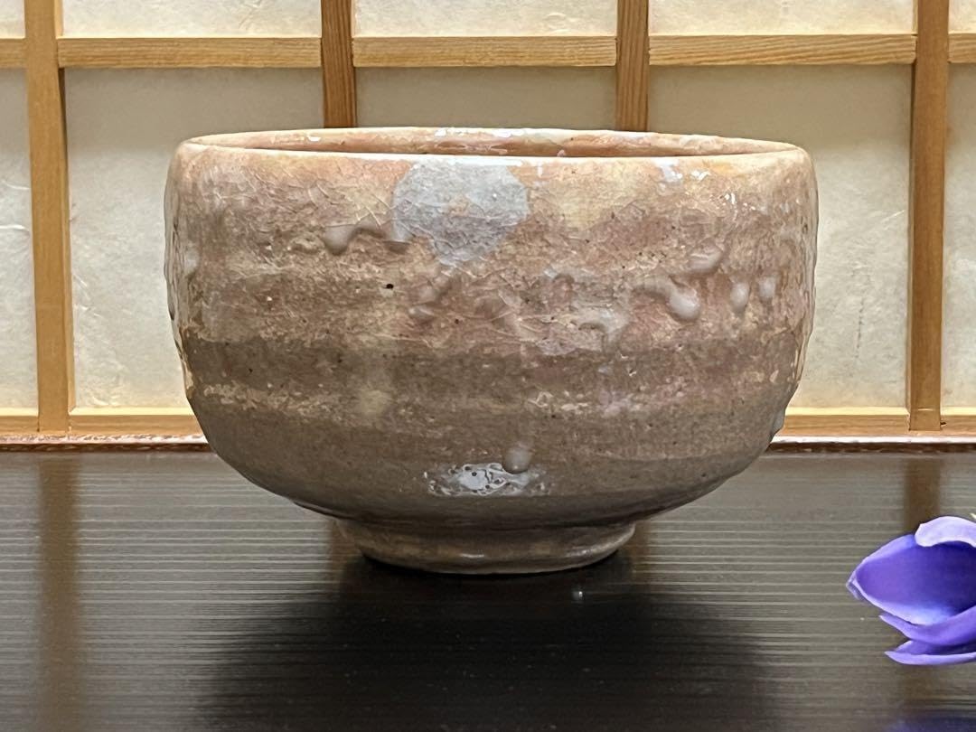 Amazon.co.jp: 赤膚焼 金野光賀（かのう こうが） 抹茶碗 尾道 有神窯