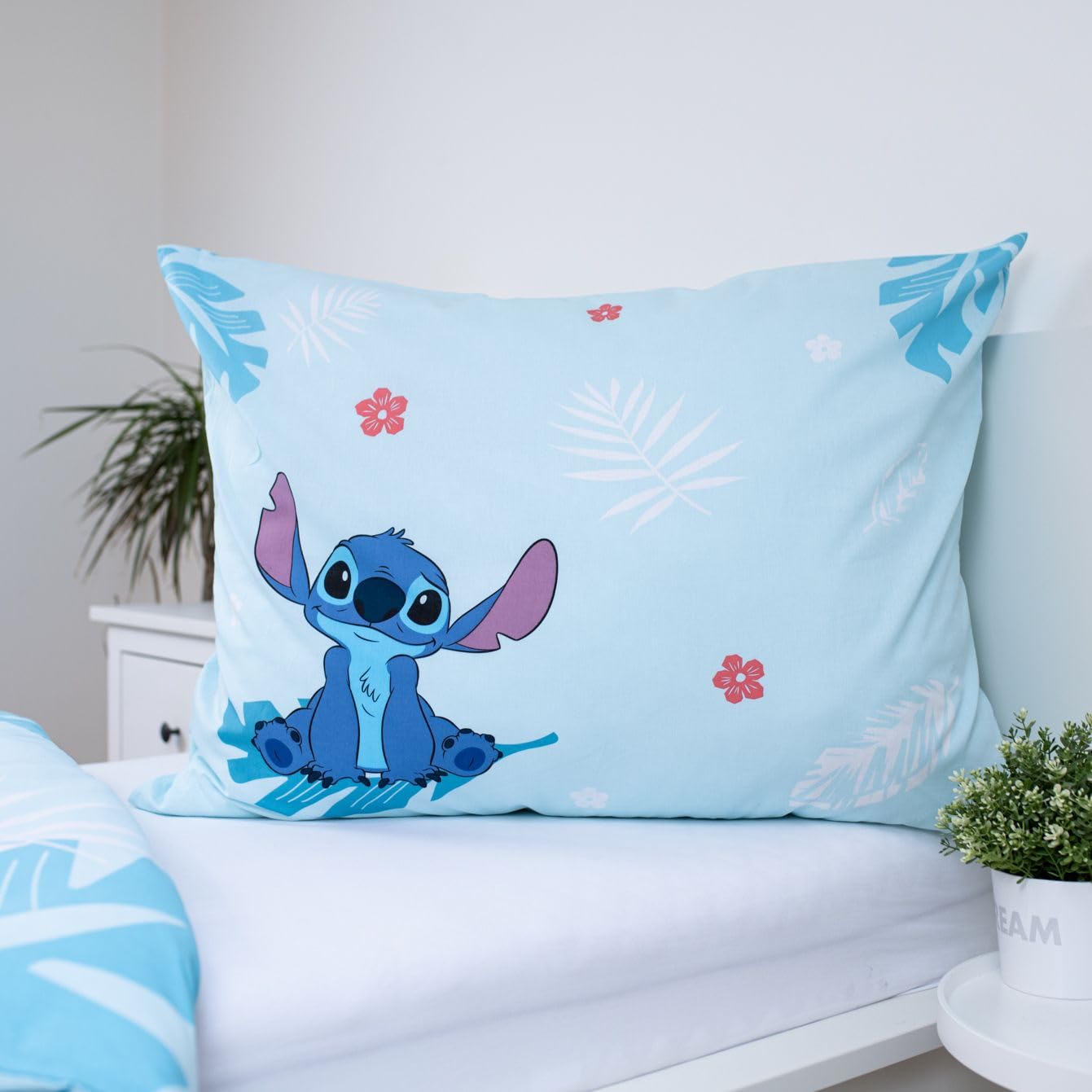 Jerry Fabrics Stitch Angel beddengoedset, omkeerbaar dekbedovertrek 140