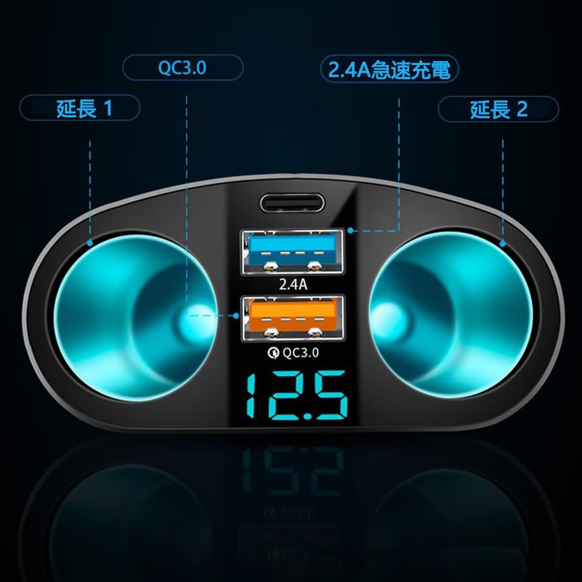 Amazon | ニッサン デイズ B21W 2019年3月〜現行 車載 2口