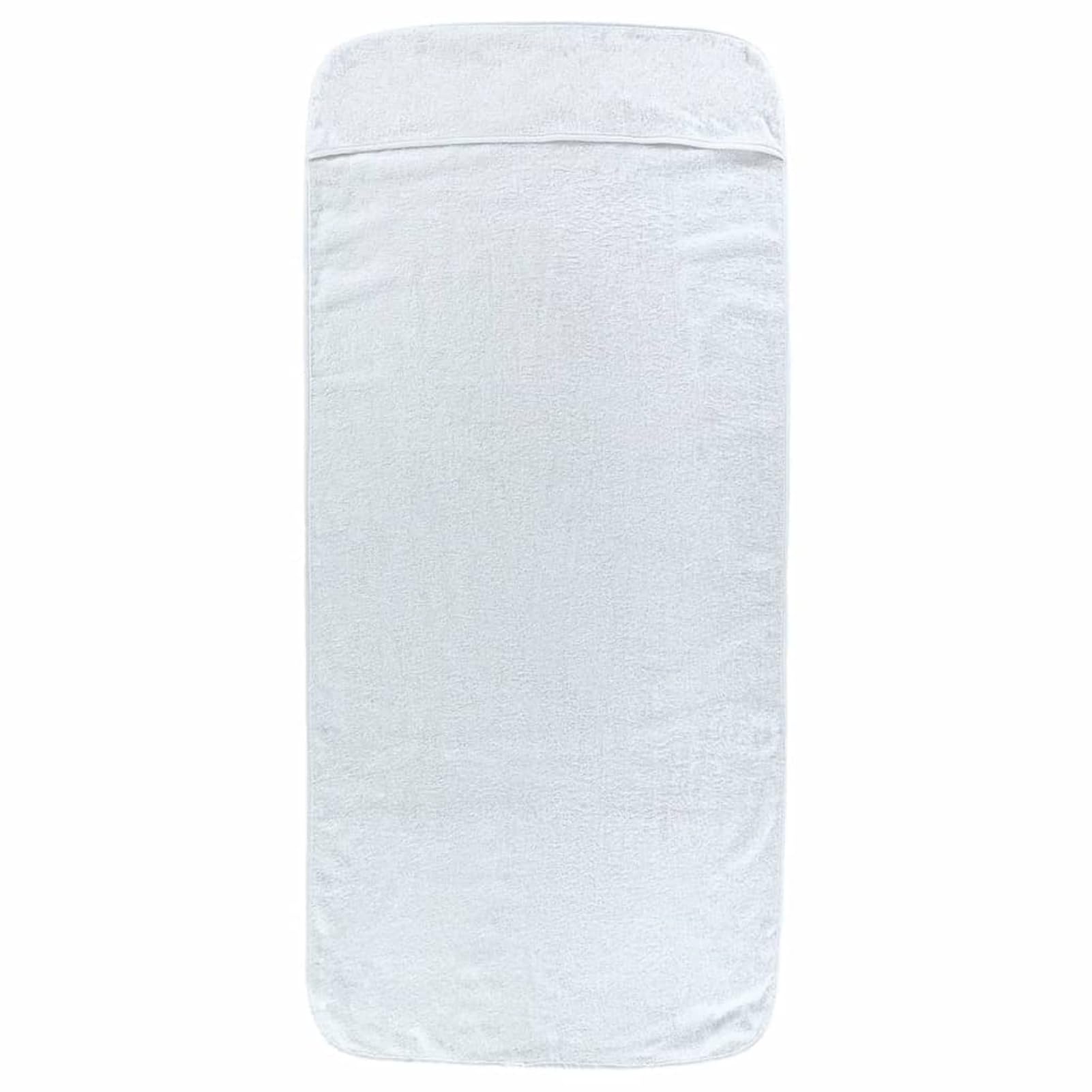 Asciugamani da Spiaggia 2 pz Bianchi 75x200 cm Tessuto 400 gsm,Telo Mare Microfibra – Leggero,fine e ad Asciugatura Rapida - Asciugamano Microfibra Grande - Telo Mare XXL - 100% Riciclato