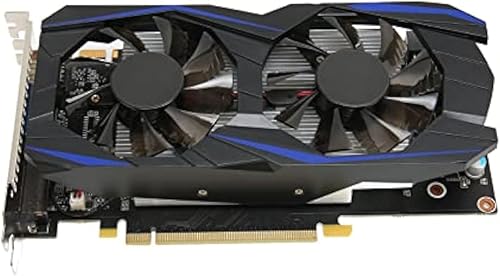 Cuifati Tarjeta gráfica GDDR5 6G, tarjeta gráfica para juegos GTX550Ti, tarjeta de video de 192 bits 3400 MHZ con ventilador, HDML/VGA/DVI,