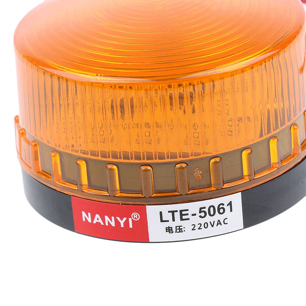 2 Pezzi Spia Luminosa Emergenza Faro LED Stroboscopico Lampeggiante 220V