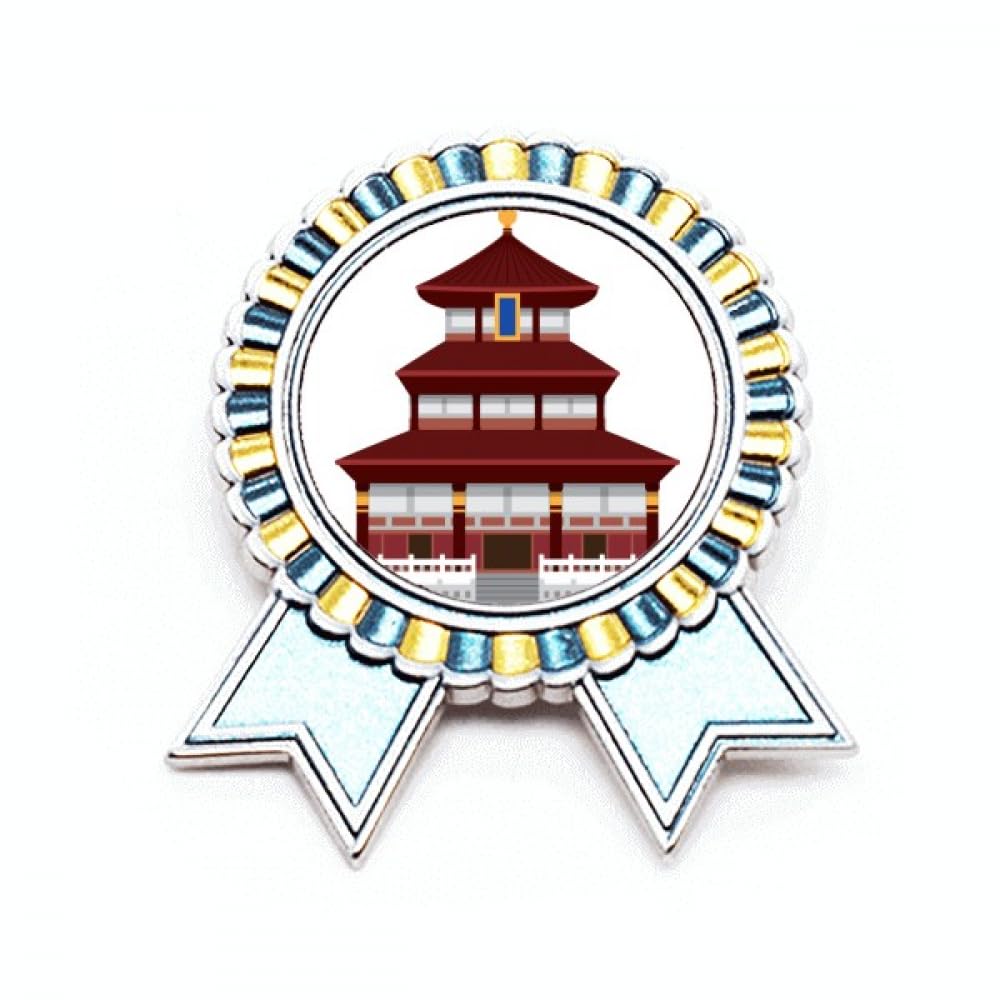 Broche temple chinois métal M pour remplacer un bouton manquant - 4