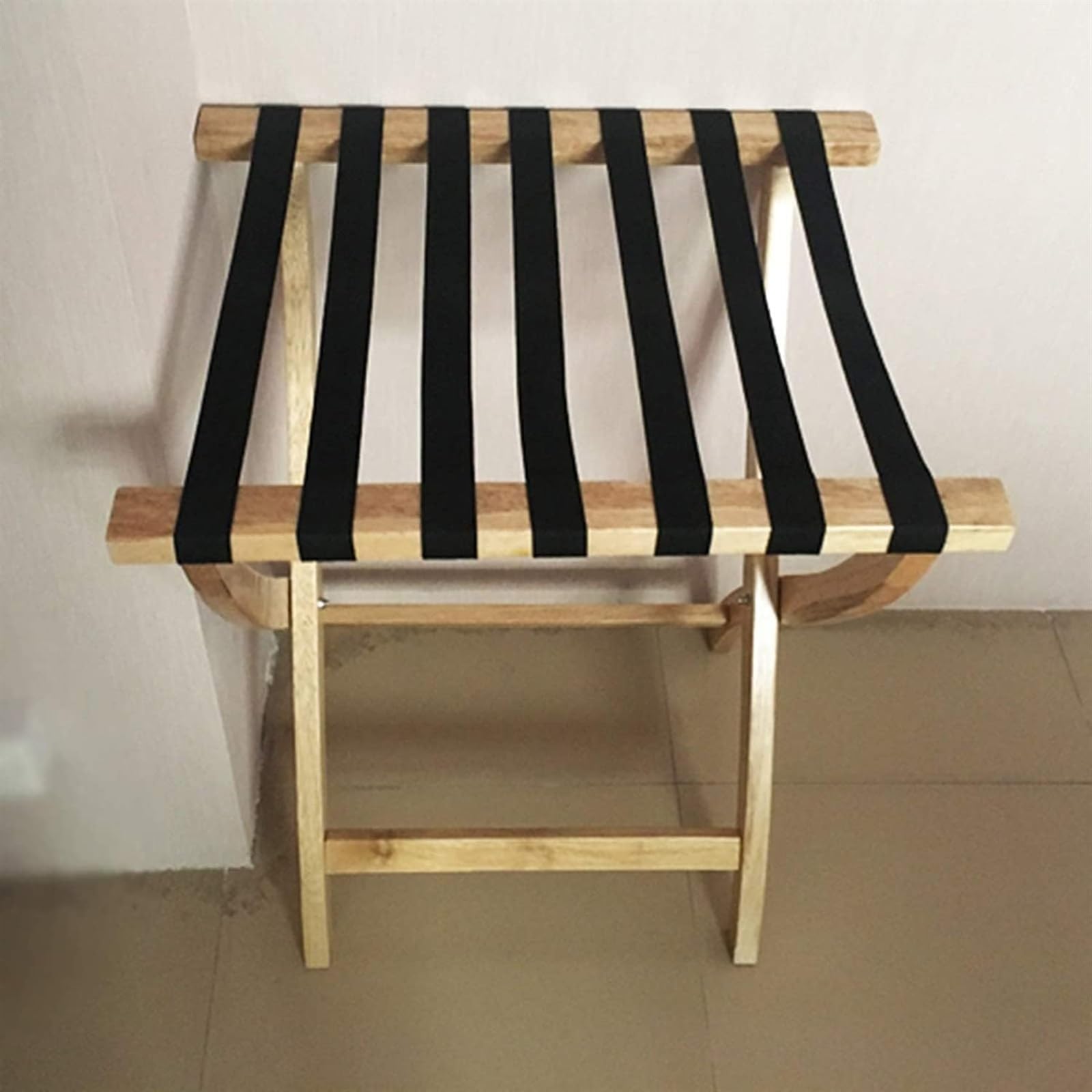 Portaequipajes Portaequipajes para Habitación De Invitados, Soporte Plegable para Maleta, Portaequipajes De Madera Maciza para Habitación De Hotel Y Dormitorio Soporte Plegable(Wood)