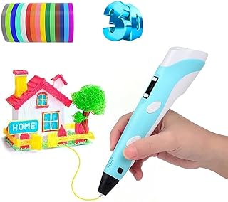 Caneta 3D para crianças Kit de caneta 3D Doodler Caneta de desenho profissional para impressão 3D com tela LED e carregamento USB Presente educacional para crianças  