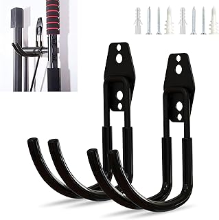 EV Charger Holder Wall Mount, Heavy Duty Steel Garage Hooks, Garage Storage Utility Hooks, Electric Vehicle Charger Cord Organizer Accessory（Bending Hook）