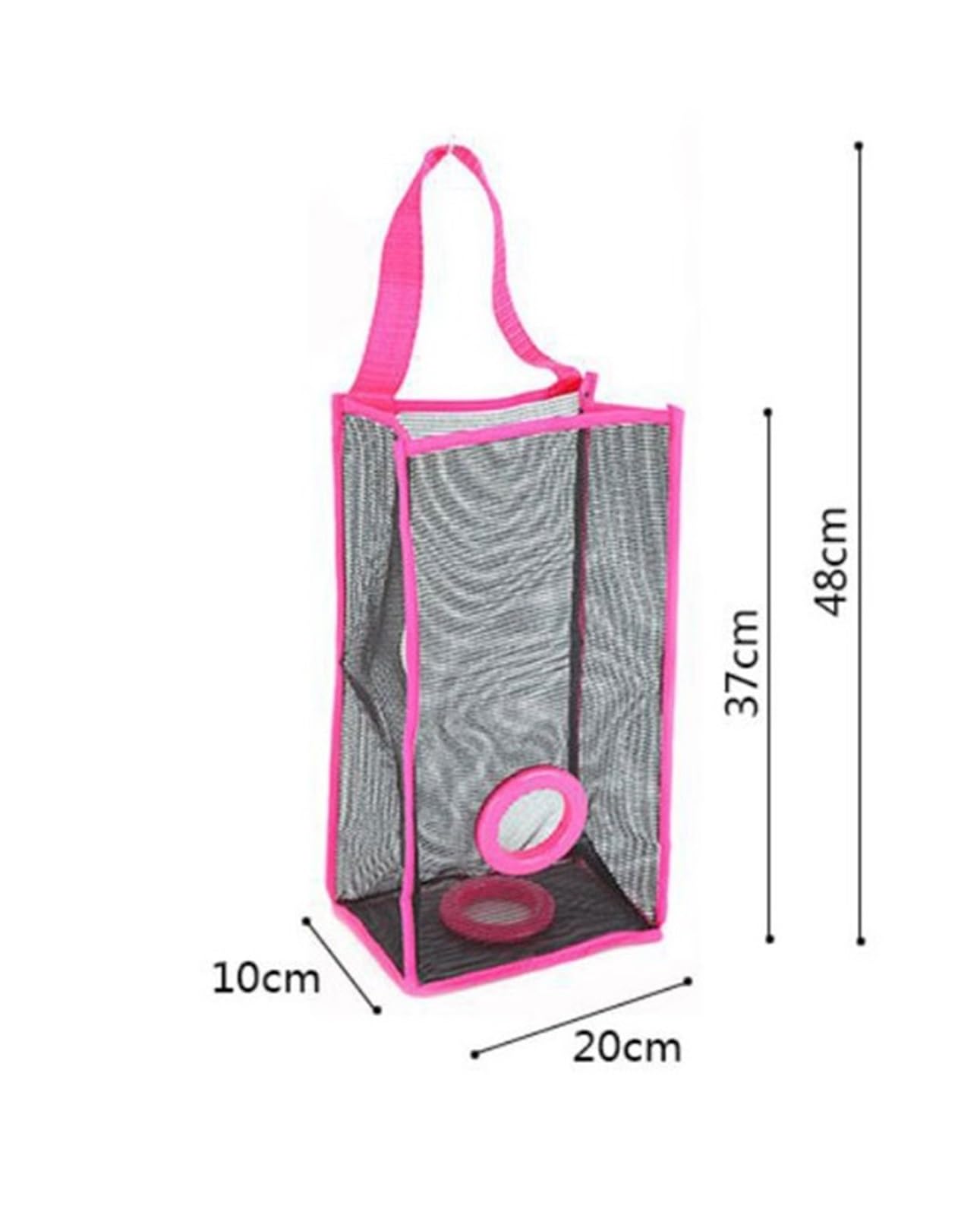 Caja de Almacenamiento Bolsas Basura, dispensador Malla for Colgante, Bolsa Reutilizable for Cocina, Montaje en Pared, 4 Uds(Green)