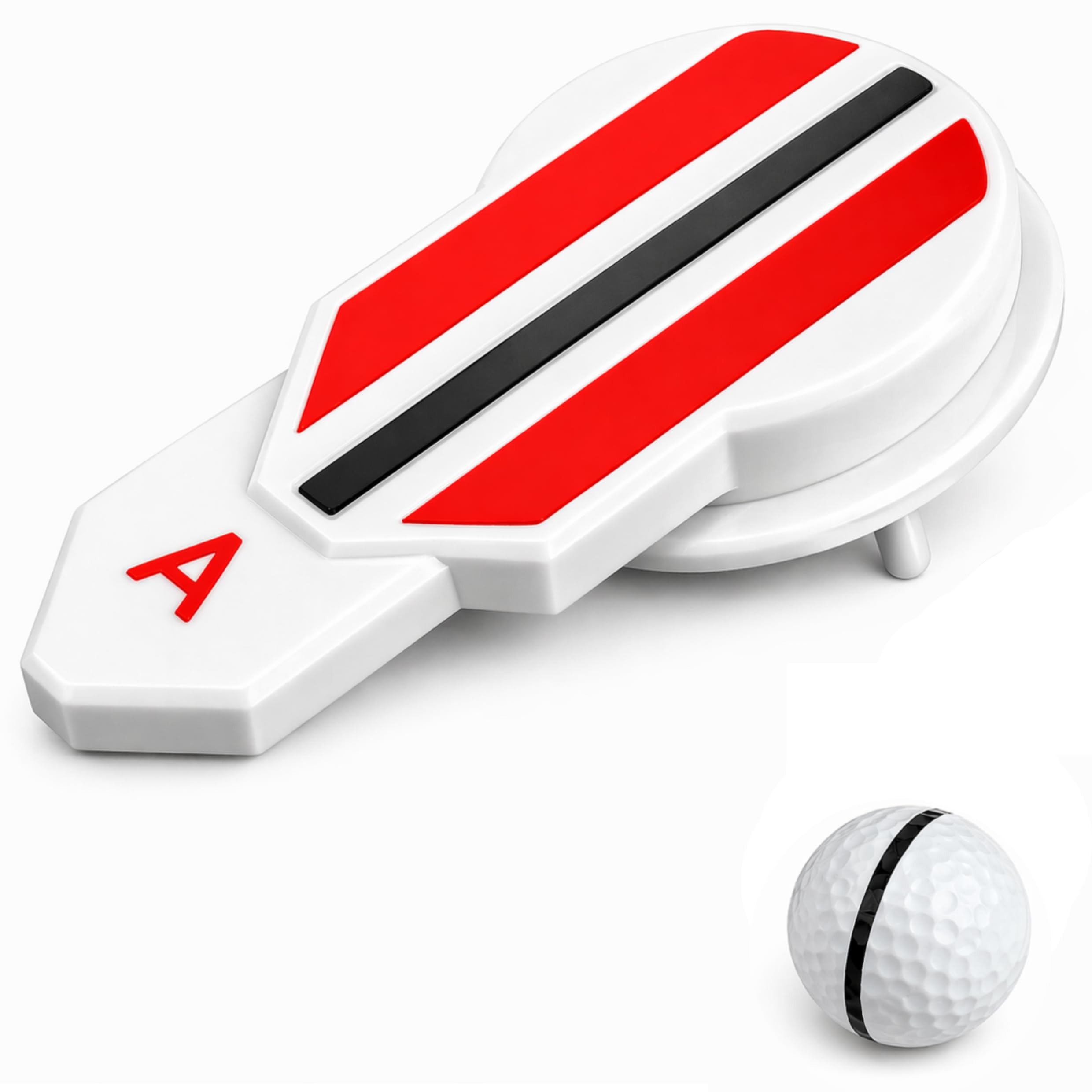Fraser Fitness Golf Ball Alignment Marker Tool – 360° Rotating Golf Ball Markers for Putting Green, Golf Ball Line Marker, Golf Marker & Golf Accessories for Putting Aid, Faster Aim and Setup