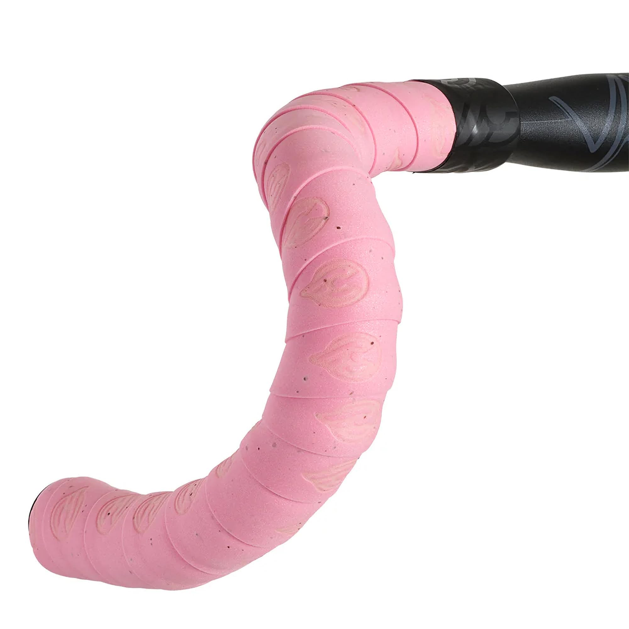 Cinelli Original Cork Handlebar Tape & Plugs, Pink Jersey