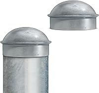 Vista 13 de VIVIDA Tapas de poste de enlace de cadena de 4 pulgadas, tapas de poste de valla galvanizadas, para tubo de 4 pulgadas de diámetro exterior, piezas