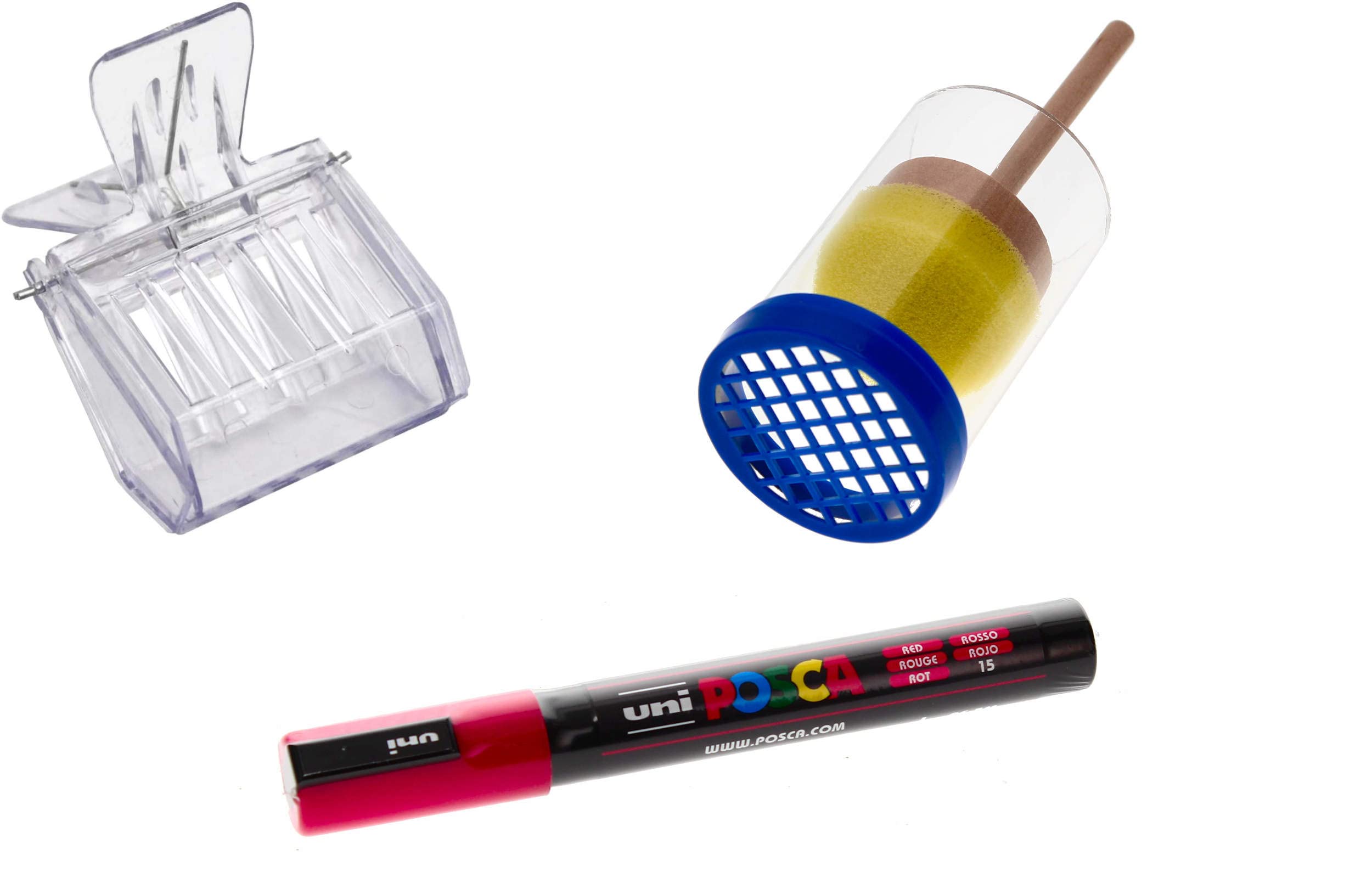 Königin-Zeichen-Set 2023 – Zeichenrohr Mit Gitter, Abfangkäfig & Roter Markierstift – Für Bienenköniginnen