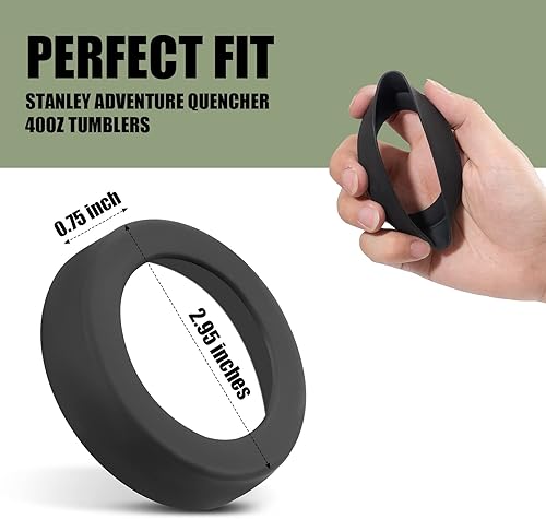 Miniatura 3 de 4 fundas de botella para vaso Stanley Adventure Quencher de 40 onzas, funda de silicona antideslizante para Stanley, accesorios para Stanley Cup