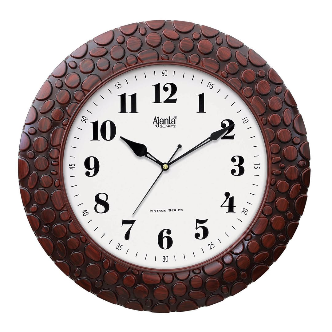 See full amazon price history chart for Ajanta Plastic Wall Analogue Clock 14 Inches Vintage Sweep Wall Clock(No TIK TIK), Brown Ajanta Plastic Wall Analogue Clock 14 Inches Vintage Sweep Wall Clock(No TIK TIK), Brown (B09NRKCF9M) Amazon Price History, Amazon Price Tracker
