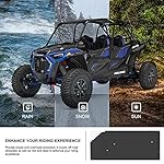 KIWI-MASTER-Aluminum-Roof-Compatible-for-2014-2023-Polaris-RZR-XP-4-1000-XP-4-Turbo-4-900-S-4-1000-Accessories-4-Seat-Hard-Roof-Top-Black