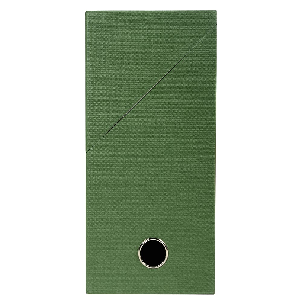 Exacompta - Ref 89420E - płócienne pudełko transferowe - rozmiar 250 x 330 mm, odpowiednie do dokumentów A4, grzbiet 120 mm, wzmocniony metalowy otwór na palec - różne kolory (5 szt.)