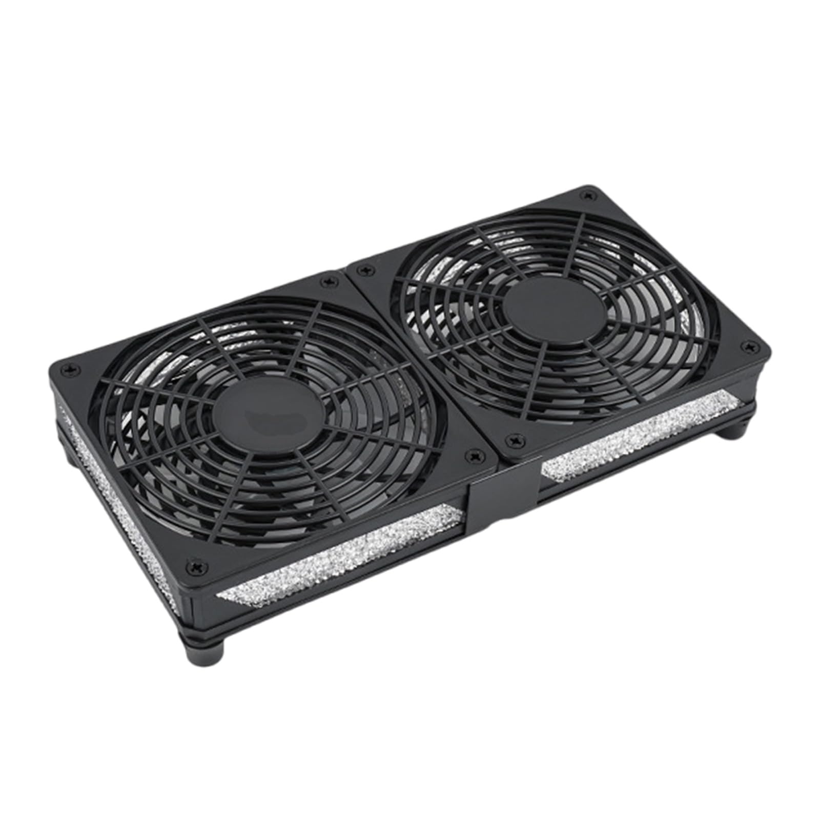 Buxuaaaa Router Cooling Fan Coolers HDTV Box Quiet 12V 120mm Fan Protective Net with LED Light for Router Modem Case Cooling