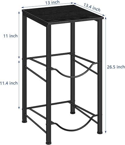 Miniatura 3 de Soporte para jarra de agua de 5 galones con estante superior, estante de almacenamiento de enfriador de agua de 2 niveles, soporte dispensador de