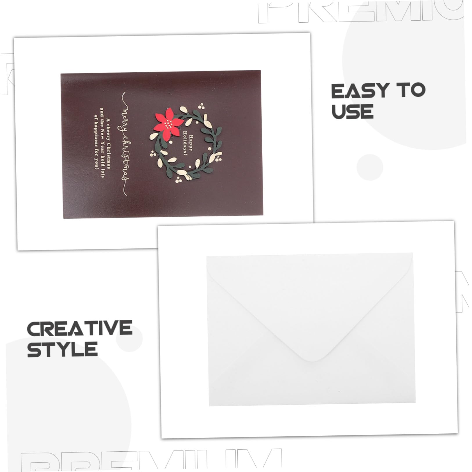 Zerodeko Tarjetas de Navidad Vintage 20 Piezas con Sobres Papel Resistente Tarjetas en para Felicitaciones Personalizadas Ideales para Fiestas Navideñas y Regalos de Temporada