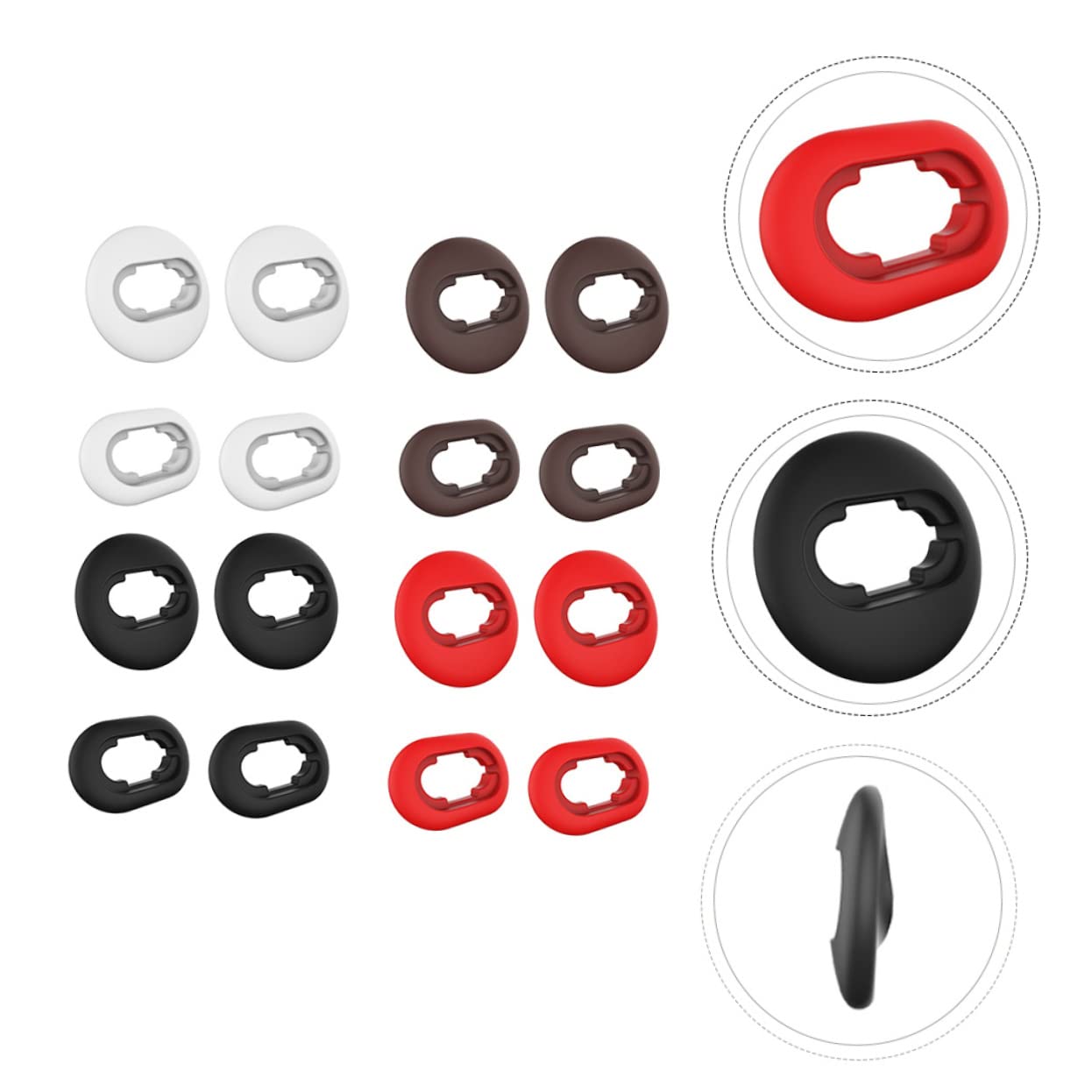 BESPORTBLE 24 Pares De Auriculares Tapones Para Los Oídos Gel De Sílice Gorro De Piel Auriculares