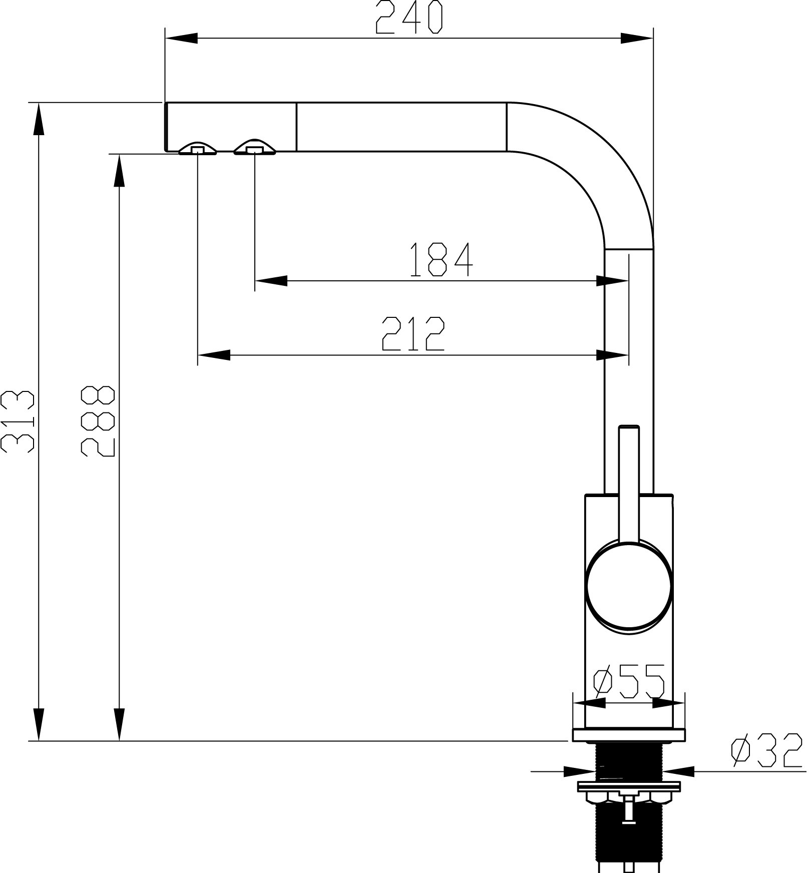 Vizio VZFL011100 - Juego completo de grifo de 3 vías para cocina + sistema de filtro de 4 etapas