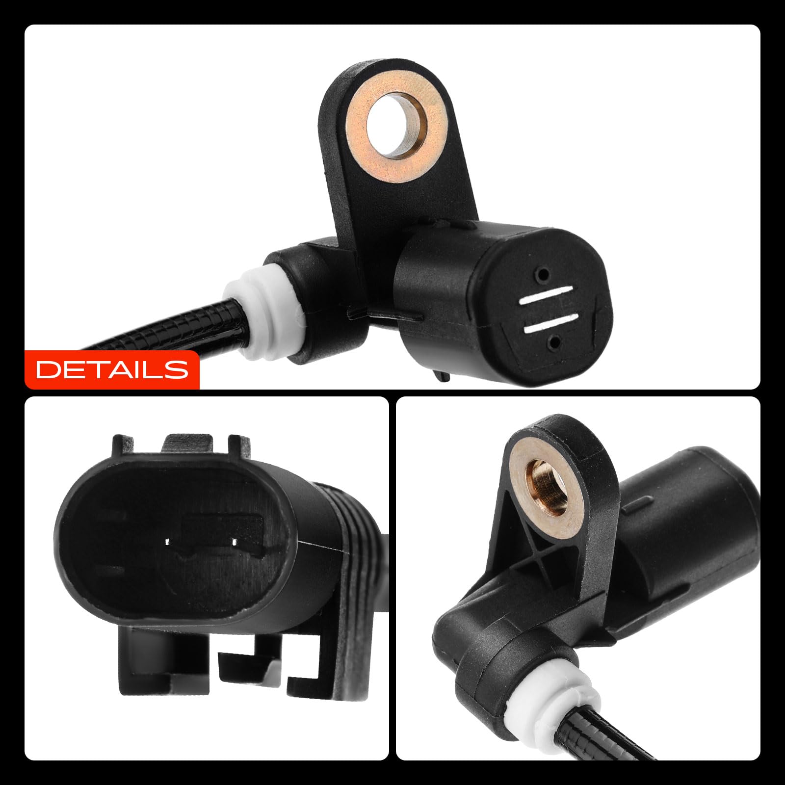 Frankberg 4x Sensore Velocità Ruota Sensore ABS Anteriore Posteriore Compatibile con Classe M W163 1998-2005 Replace# 1635400717,1635401117