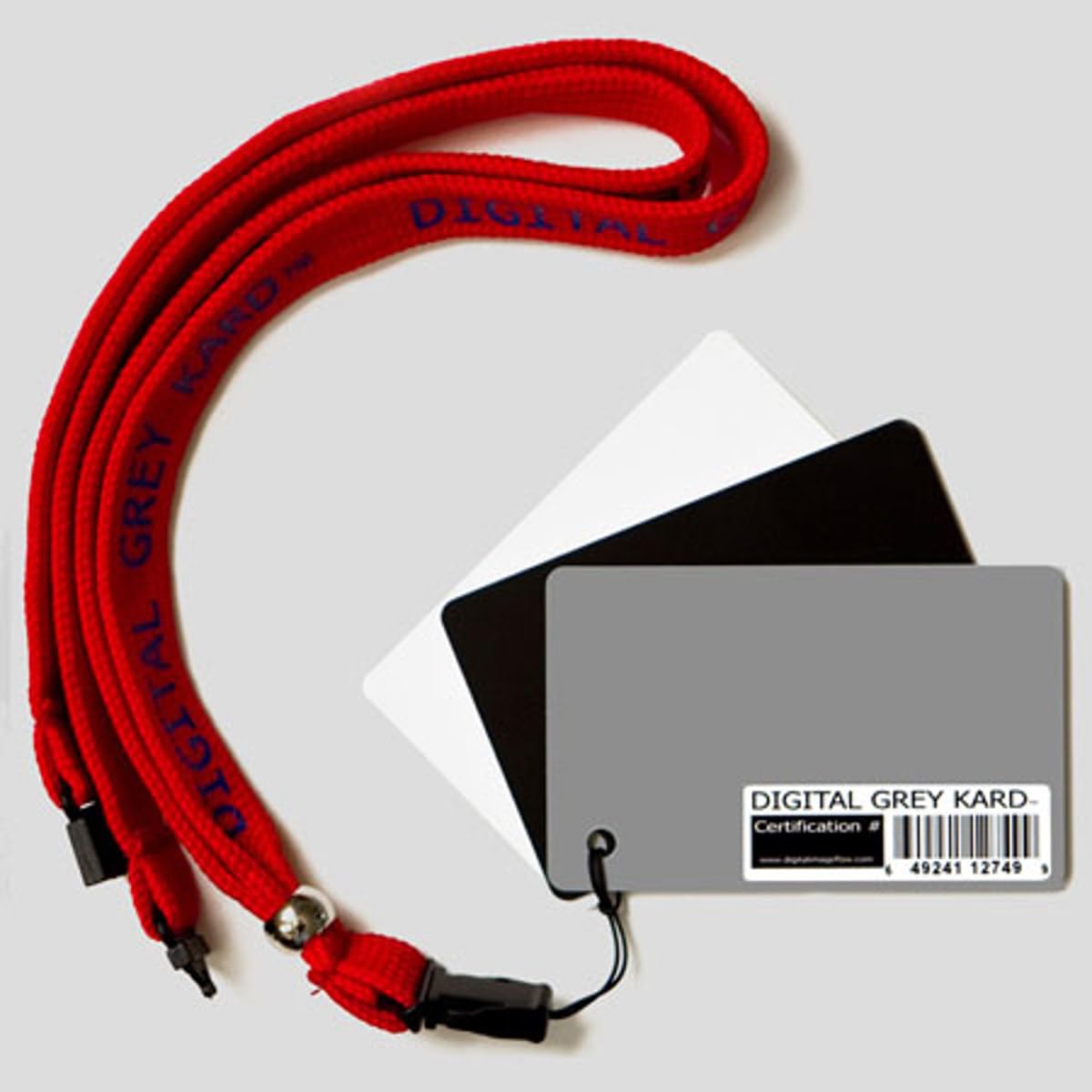 DGK Color Tools Premium White Balance Card Set with Premium Lanyard Set of Three Cards