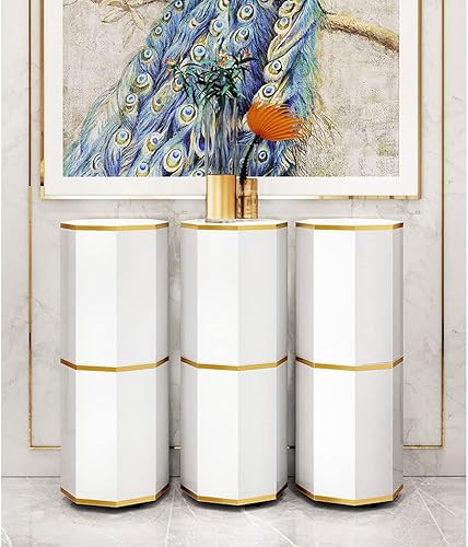 Miniatura 6 de Free Standing Creative Round Shoe Rack 360° Rotating Shoe Cabinet Nordic Modern Narrow Shoe Storage Metal Shoes Shelf Organizer for Hallway Space