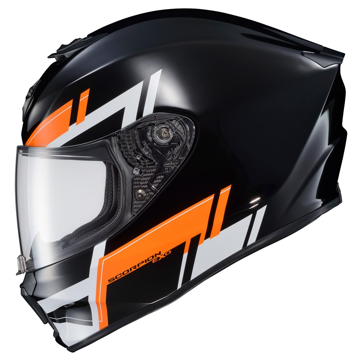 ScorpionEXO R420 Full Face Polycarbonate Street Motorcycle Helmet Comm  Ready Speaker Pockets DOT Snell Approved Adult