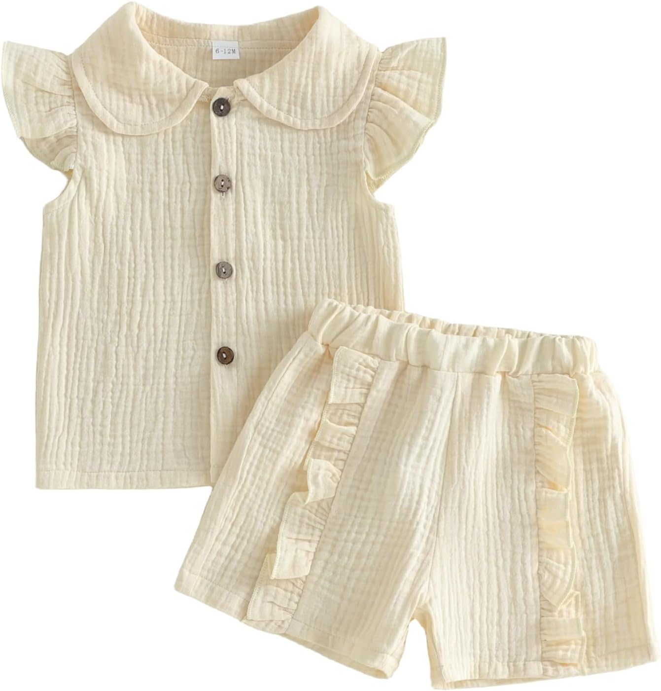 Toddler Baby Girl Summer Clothes Ruffle Short Sleeve Shirt Top Bloomers Short Set 2 Piece Cute Baby Girl Outfit