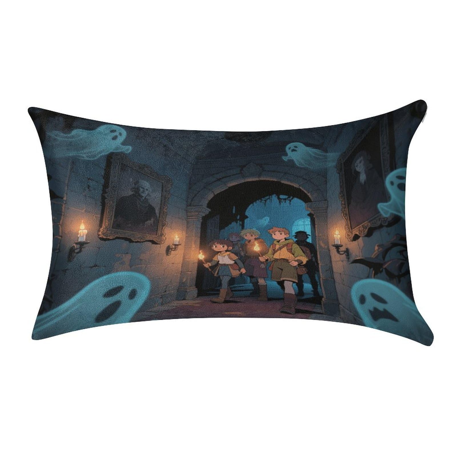Fekiloot Style Ghost Castle Pillow Covers Home Decor Pillow Cases