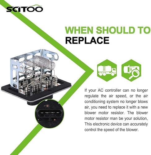 Miniatura 328 de SCITOO Resistencia de motor de ventilador HVAC para 2008-2013 para Chrysler 300/2008-2016 para Town & Country/2008-2010 para Dodge Charger/2008-2018