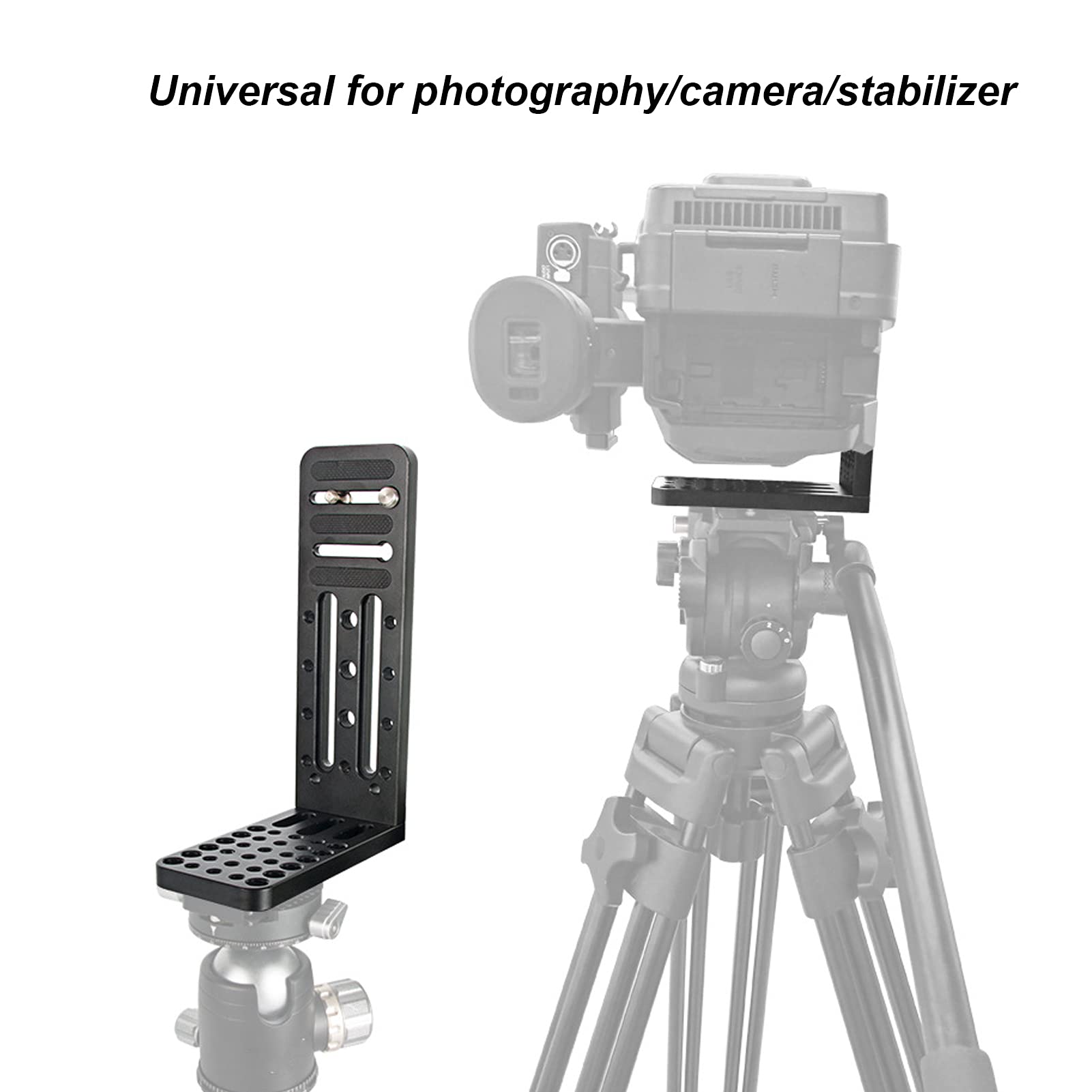 Bailinks Plaque De Fixation Rapide En L Universelle En Aluminium - Support L Pour Appareil Photo Reflex Et Numérique