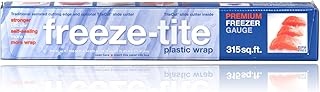 Stretch-Tite's Freeze-Tite Premium Plastic Freezer Wrap with Slide Cutter, Self-Sealing and Thicker (315 sq ft, Pack of 1)