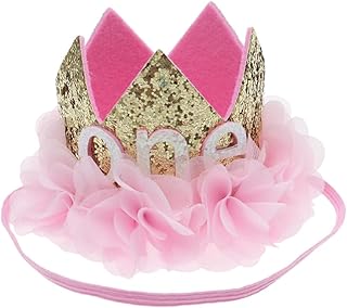 ULDIGI Coroa Para Crianças Laços De Cabelo Infantil Laços De Cabelo Para Bebês Laços De Cabelo Para Bebês Tiara De Bebê Tiara Coroa De Bebê Touca De Aniversário Infantil Chapéu De