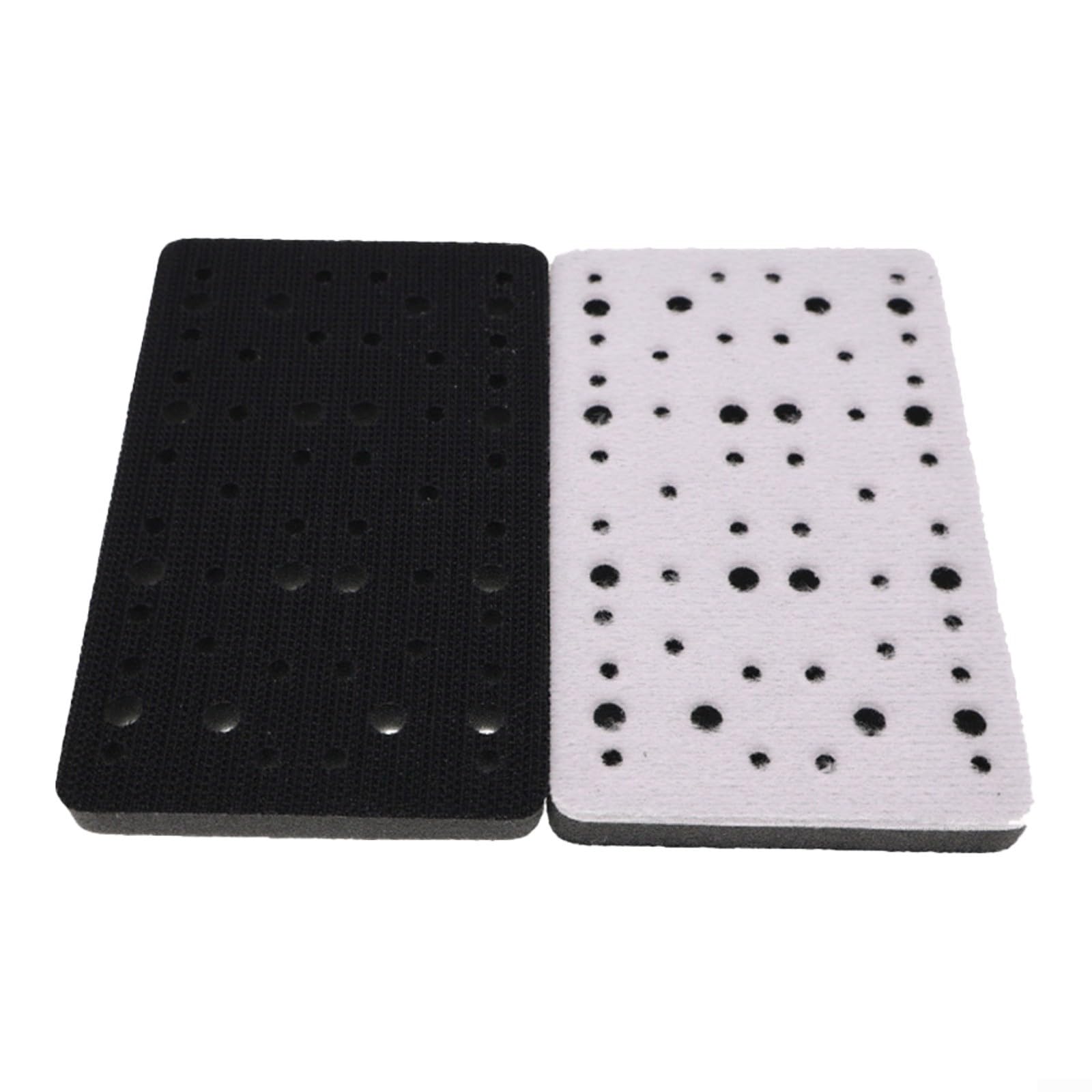 HomeVortex 80x133mm Soft Sponge Backing Pad with 54 Holes for Pneumatic Grinding, Shock Absorption Self-Adhesive Sanding Disc Interface for Polishers