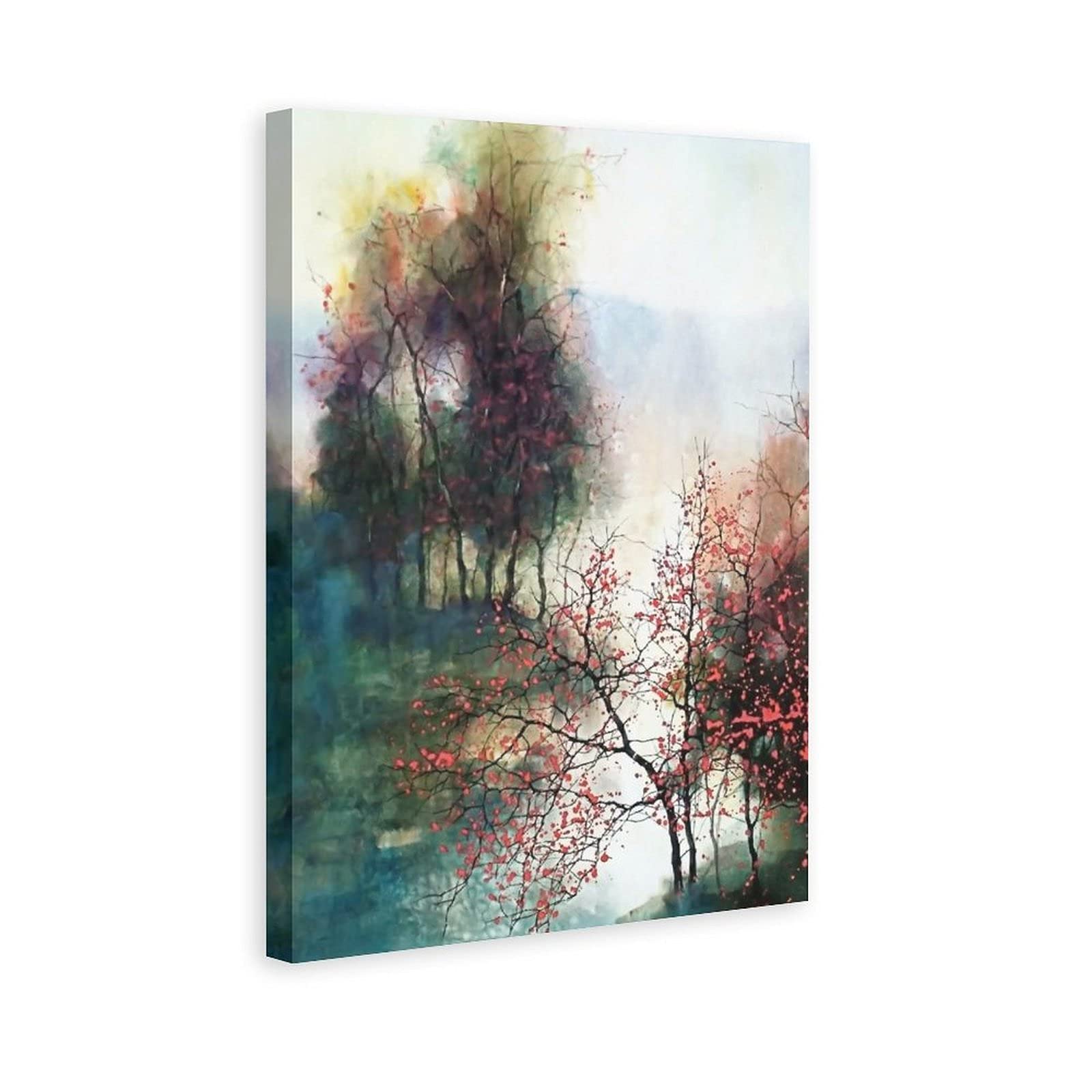 AONEG Forest Painting Landscape Poster Canvas Poster Wall Art Decor Print Picture Paintings for Living Room Bedroom Decoration 8x12inchs(20x30cm)