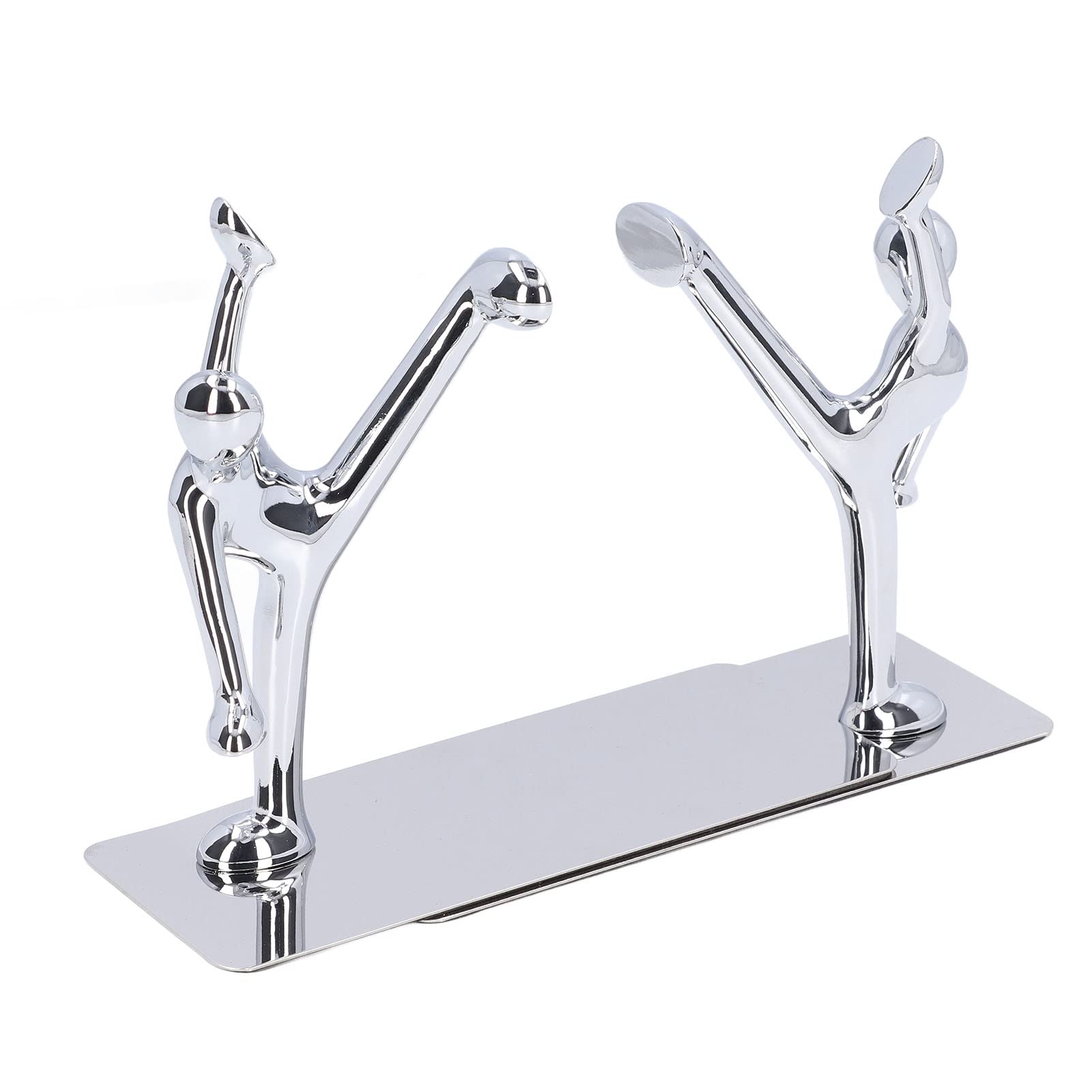 2 Stück Metall-Buchstützen, einzigartiges Männer-Design, einfache, modische dekorative Buchstützen für Zuhause, Büro, Bar, Restaurant