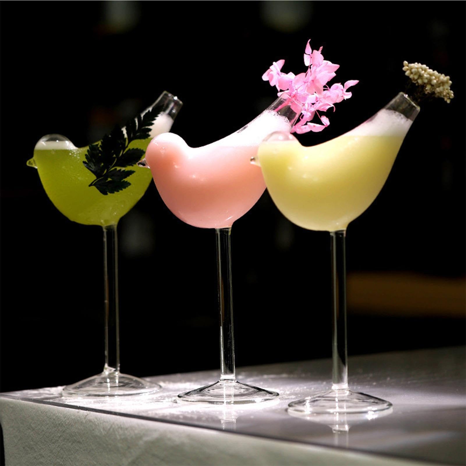 Generisch Bicchieri da vino, 4 pezzi, decorazione divertente da bar con