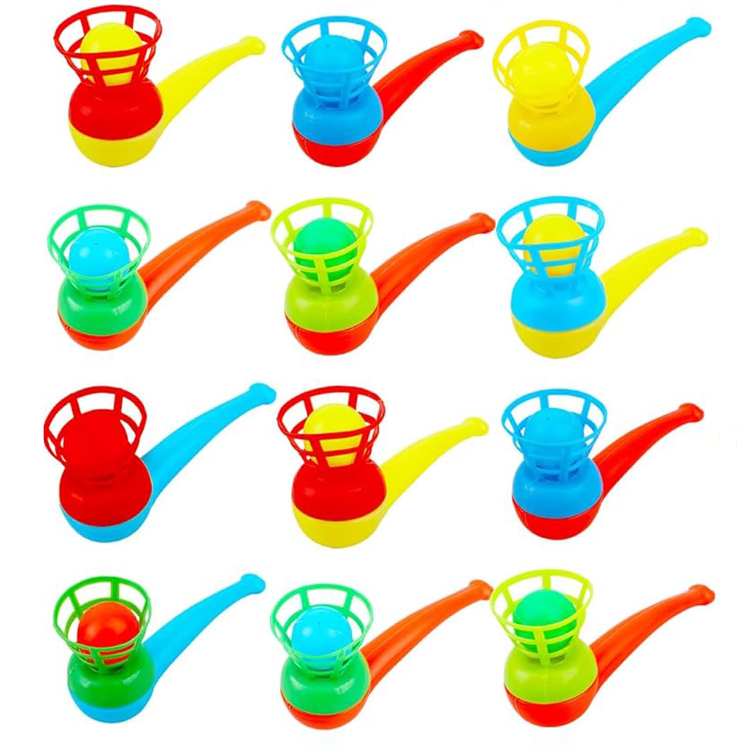 Wishstar Oplichtend springspeelgoed, 12 stuks springballen
