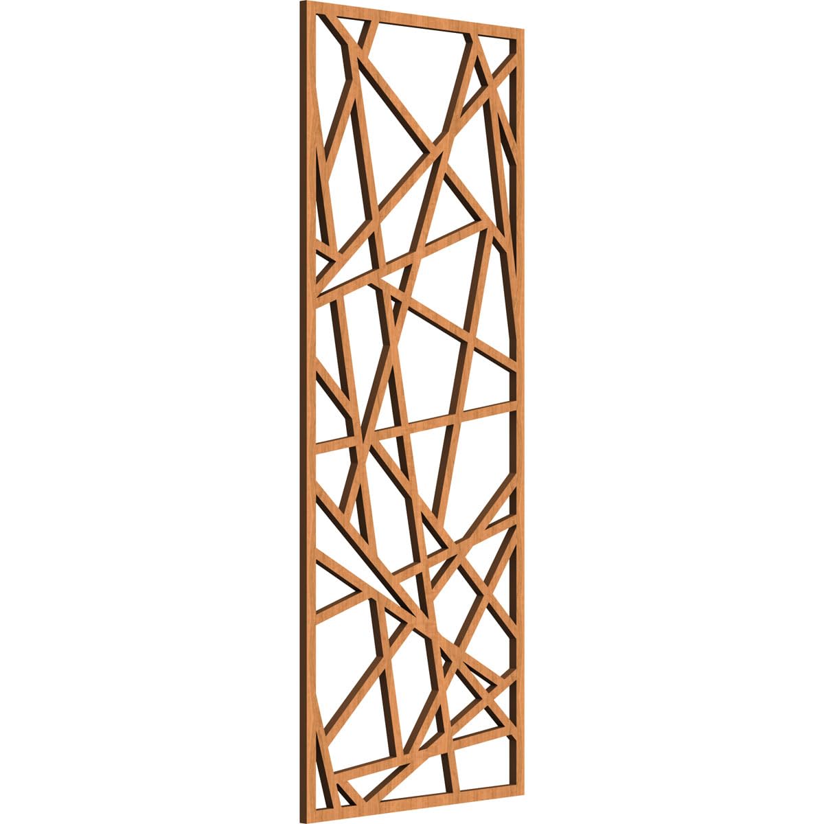 Conway Decorative Pierced Fretwork Wood Wall Panels, 11 3/8"W x 29 3/8"H x 1/4"T, Cherry